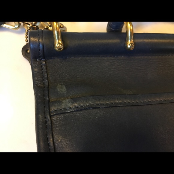 Black Leather Coach Purse - Picture 7 of 8